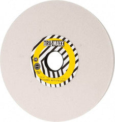 Tru-Maxx - 8" Diam x 1-1/4" Hole x 1/2" Thick, J Hardness, 80 Grit Surface Grinding Wheel - Aluminum Oxide, Type 1, Medium Grade, 3,600 Max RPM, Vitrified Bond, No Recess - Eagle Tool & Supply