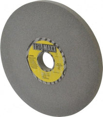 Tru-Maxx - 8" Diam x 1-1/4" Hole x 1/2" Thick, I Hardness, 100 Grit Surface Grinding Wheel - Aluminum Oxide, Type 1, Fine Grade, 3,600 Max RPM, Vitrified Bond, No Recess - Eagle Tool & Supply
