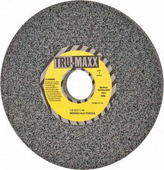 Tru-Maxx - 7" Diam x 1-1/4" Hole x 1/2" Thick, G Hardness, 46 Grit Surface Grinding Wheel - Aluminum Oxide, Type 1, Coarse Grade, 3,600 Max RPM, Vitrified Bond, No Recess - Eagle Tool & Supply