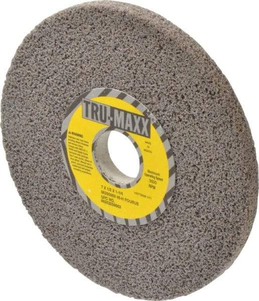 Tru-Maxx - 7" Diam x 1-1/4" Hole x 1/2" Thick, H Hardness, 46 Grit Surface Grinding Wheel - Aluminum Oxide, Type 1, Coarse Grade, 3,600 Max RPM, Vitrified Bond, No Recess - Eagle Tool & Supply