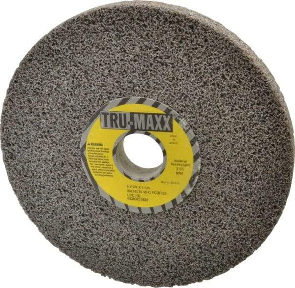 Tru-Maxx - 8" Diam x 1-1/4" Hole x 3/4" Thick, G Hardness, 46 Grit Surface Grinding Wheel - Aluminum Oxide, Type 1, Coarse Grade, 3,105 Max RPM, Vitrified Bond, No Recess - Eagle Tool & Supply