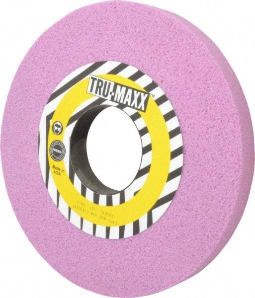 Tru-Maxx - 10" Diam x 3" Hole x 1" Thick, F Hardness, 46 Grit Surface Grinding Wheel - Aluminum Oxide, Type 1, Coarse Grade, 2,483 Max RPM, Vitrified Bond, No Recess - Eagle Tool & Supply