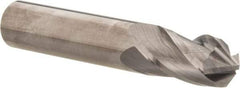 Accupro - 7/16" Diam, 1" LOC, 4 Flute, 90° Point Angle, Solid Carbide Drill Mill - Uncoated, 2-3/4" OAL, 7/16" Shank Diam - Eagle Tool & Supply