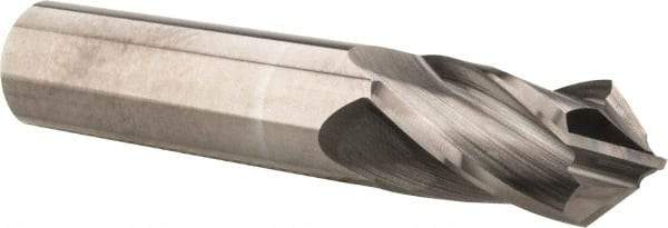 Accupro - 3/4" Diam, 1-1/2" LOC, 4 Flute, 90° Point Angle, Solid Carbide Drill Mill - Uncoated, 4" OAL, 3/4" Shank Diam - Eagle Tool & Supply