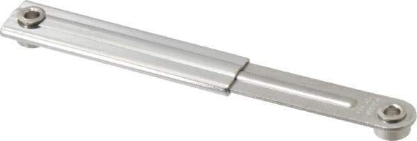 Sugatsune - 4-13/32" OAL x 39/64" Wide, 13.2 Lb Capacity, Ultra Mini Lid Stay - Only One Stay per Lid Required, 5/32" Mounting Hole Diam, 90° Max Opening, Polished 304 & 303 Stainless Steel & Polyacetal - Eagle Tool & Supply