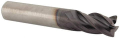 M.A. Ford - 1/2", 4 Flute, Single End, Solid Carbide, 0.06" Corner Radius End Mill - 3" OAL, Right Hand Flute, 1" LOC, Right Hand Cut - Eagle Tool & Supply