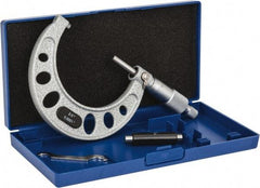 Value Collection - 2 to 3" Range, 0.0001" Graduation, Mechanical Outside Micrometer - Ratchet Stop Thimble, Accurate to 0.0001" - Eagle Tool & Supply