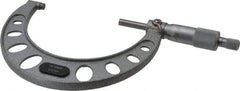 Value Collection - 75 to 100mm Range, 0.01mm Graduation, Mechanical Outside Micrometer - Ratchet Stop Thimble, Accurate to 0.005mm - Eagle Tool & Supply