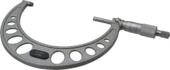 Value Collection - 100 to 125mm Range, 0.01mm Graduation, Mechanical Outside Micrometer - Ratchet Stop Thimble, Accurate to 0.006mm - Eagle Tool & Supply