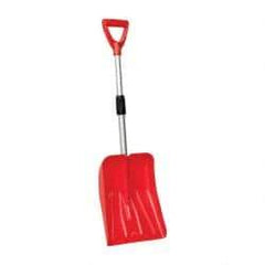 Value Collection - 10-1/2 Inch Wide Blade x 13 Inch High Blade Snow Shovel - 24 Inch Long Metal Shaft Handle with Poly D-Grip - Eagle Tool & Supply