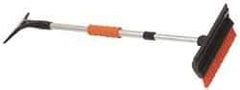 Value Collection - 48" Long, Telescoping Snowbroom & Ice Scraper - 9" Telescoping, Plastic & Metal - Eagle Tool & Supply