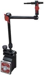Starrett - 150 Lb Magnetic Force, Fine Adjustment Indicator Positioner & Holder with Base - Articulated Arm, 1-15/16" Base Height - Eagle Tool & Supply