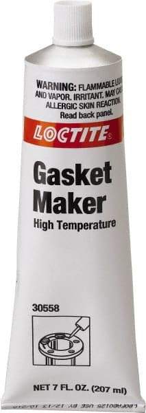 Loctite - 7 oz Tube Gray RTV Silicone Gasket Sealant - -50 to 600°F Operating Temp - Eagle Tool & Supply