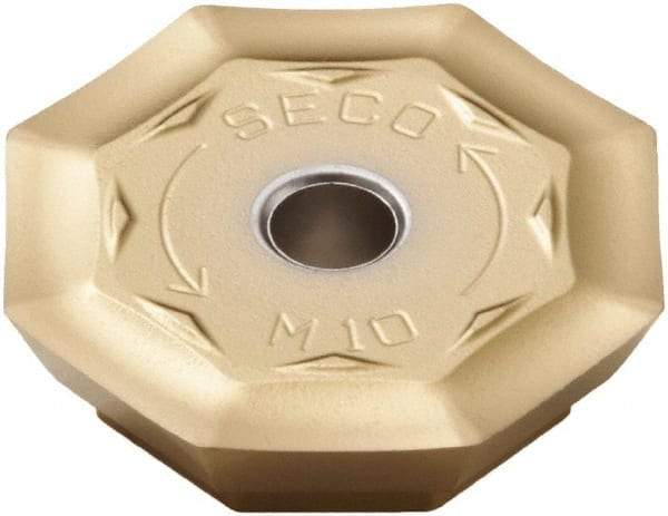 Seco - OFER070405 M10 Grade MP3000 Carbide Milling Insert - TiAlN Finish, 0.18" Thick, 0.706" Inscribed Circle - Eagle Tool & Supply