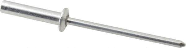 RivetKing - Size 46 Dome Head Aluminum Closed End Sealing Blind Rivet - Aluminum Mandrel, 0.313" to 3/8" Grip, 1/4" Head Diam, 0.129" to 0.133" Hole Diam, 0.61" Length Under Head, 1/8" Body Diam - Eagle Tool & Supply