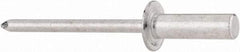 RivetKing - Size 66 Dome Head Aluminum Closed End Sealing Blind Rivet - Aluminum Mandrel, 0.251" to 3/8" Grip, 3/8" Head Diam, 0.192" to 0.196" Hole Diam, 0.656" Length Under Head, 3/16" Body Diam - Eagle Tool & Supply