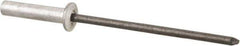 RivetKing - Size 46 Dome Head Aluminum Closed End Sealing Blind Rivet - Steel Mandrel, 0.313" to 3/8" Grip, 1/4" Head Diam, 0.129" to 0.133" Hole Diam, 0.61" Length Under Head, 1/8" Body Diam - Eagle Tool & Supply