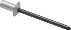 RivetKing - Size 62 Dome Head Aluminum Closed End Sealing Blind Rivet - Steel Mandrel, 0.02" to 1/8" Grip, 3/8" Head Diam, 0.192" to 0.196" Hole Diam, 0.406" Length Under Head, 3/16" Body Diam - Eagle Tool & Supply