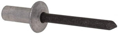 RivetKing - Size 86 Dome Head Aluminum Closed End Sealing Blind Rivet - Steel Mandrel, 1/8" to 1/4" Grip, 1/2" Head Diam, 0.257" to 0.261" Hole Diam, 0.695" Length Under Head, 1/4" Body Diam - Eagle Tool & Supply