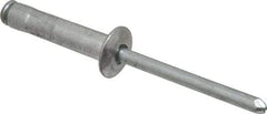 RivetKing - Size 68-610 Dome Head Aluminum Multi Grip Blind Rivet - Steel Mandrel, 1/2" to 0.67" Grip, 3/8" Head Diam, 0.192" to 0.196" Hole Diam, 0.952" Length Under Head, 3/16" Body Diam - Eagle Tool & Supply