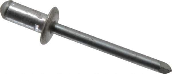 RivetKing - Size 82-84 Dome Head Aluminum Multi Grip Blind Rivet - Steel Mandrel, 0.062" to 1/4" Grip, 0.511" Head Diam, 0.257" to 0.261" Hole Diam, 0.472" Length Under Head, 1/4" Body Diam - Eagle Tool & Supply