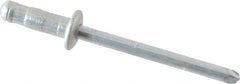 RivetKing - Size 52-53 Dome Head Steel Multi Grip Blind Rivet - Steel Mandrel, 0.056" to 0.196" Grip, 0.312" Head Diam, 0.192" to 0.196" Hole Diam, 0.437" Length Under Head, 5/32" Body Diam - Eagle Tool & Supply