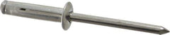 RivetKing - Size 0625 Dome Head Aluminum Tri Folding Blind Rivet - Aluminum Mandrel, 0.04" to 0.354" Grip, 0.386" Head Diam, 0.196" to 0.209" Hole Diam, 0.906" Length Under Head, 3/16" Body Diam - Eagle Tool & Supply