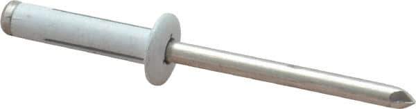 RivetKing - Size 0625 Dome Head Aluminum Tri Folding Blind Rivet - Aluminum Mandrel, 0.04" to 0.354" Grip, 0.386" Head Diam, 0.196" to 0.209" Hole Diam, 0.906" Length Under Head, 3/16" Body Diam - Eagle Tool & Supply