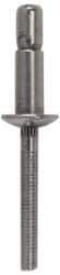 RivetKing - Size 810 Dome Head Stainless Steel Structural with Locking Stem Blind Rivet - Stainless Steel Mandrel, 0.35" to 5/8" Grip, 0.525" Head Diam, 0.261" to 0.276" Hole Diam, 0.81" Length Under Head, 1/4" Body Diam - Eagle Tool & Supply