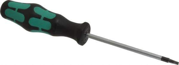 Wera - T10 Torx Driver - 3-5/32" Blade Length, 6-11/32" OAL, Ergonomic Handle - Eagle Tool & Supply