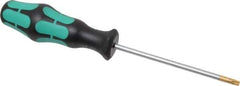Wera - T20 Torx Driver - 3-15/16" Blade Length, 7-25/32" OAL, Ergonomic Handle - Eagle Tool & Supply