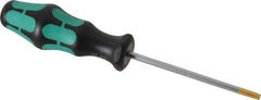 Wera - T25 Torx Driver - 3-15/16" Blade Length, 8-5/64" OAL, Ergonomic Handle - Eagle Tool & Supply