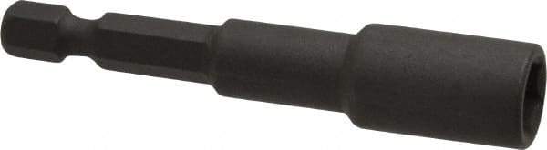 Wera - 5/16" Magnetic Nutsetter - 1/4" Hex Drive, 2-1/2" OAL, 1/2" Socket Nose Diam - Eagle Tool & Supply