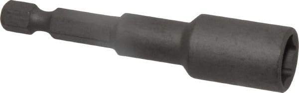 Wera - 3/8" Nonmagnetic Nutsetter - 1/4" Hex Drive, 2-5/8" OAL, 9/16" Socket Nose Diam - Eagle Tool & Supply