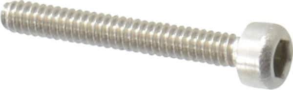 Value Collection - M1.6x0.35 Metric Coarse Hex Socket Drive, Socket Cap Screw - Grade 18-8 & Austenitic A2 Stainless Steel, Uncoated, Fully Threaded, 12mm Length Under Head - Eagle Tool & Supply