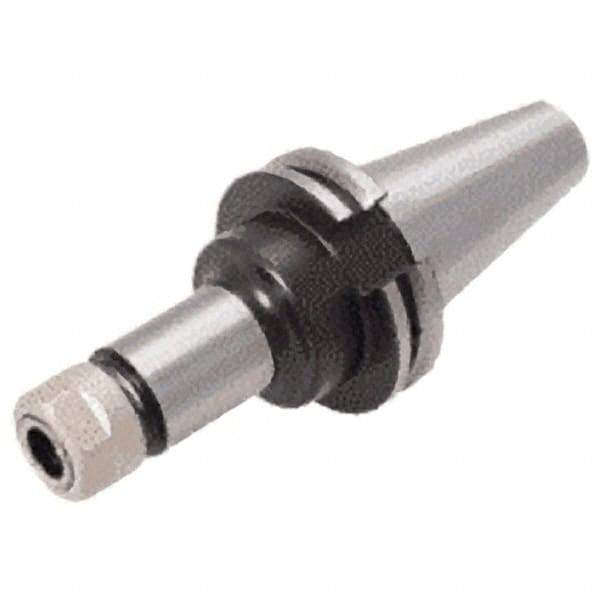 Iscar - 0.041" to 0.632" Capacity, 4" Projection, CAT40 Taper Shank, ER25 Collet Chuck - Through Coolant - Exact Industrial Supply