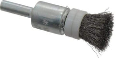 Anderson - 1/2" Brush Diam, Crimped, Flared End Brush - 1/4" Diam Shank, 20,000 Max RPM - Eagle Tool & Supply