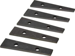 Value Collection - 6 to 10° Angle, 3-1/2 Inch Long, Angle Block Set - 5/32 Inch Thick, 55-60 Rc Hardness, 5 Pieces - Eagle Tool & Supply