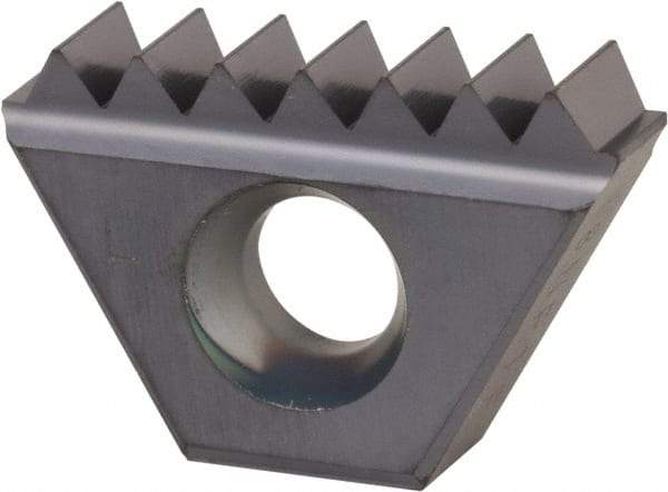 Kennametal - 8 TPI, Internal/External Thread, NPTF Standard, STN KC635M Grade Thread Mill Insert - Carbide, TiAlN Coating - Eagle Tool & Supply