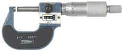 Fowler - 2 to 3" Range, 0.0001" Graduation, Mechanical Outside Micrometer - Ratchet Stop Thimble, Accurate to 0.0001", Digital Counter - Eagle Tool & Supply