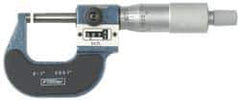 Fowler - 2 to 3" Range, 0.0001" Graduation, Mechanical Outside Micrometer - Ratchet Stop Thimble, Accurate to 0.0001", Digital Counter - Eagle Tool & Supply