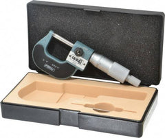 Fowler - 0 to 1" Range, 0.0001" Graduation, Mechanical Outside Micrometer - Ratchet Stop Thimble, Accurate to 0.0001", Digital Counter - Eagle Tool & Supply
