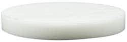 Made in USA - 4 Inch Diameter, 1/2 Inch Thick, Plastic Disc - White, PTFE Virgin - Eagle Tool & Supply