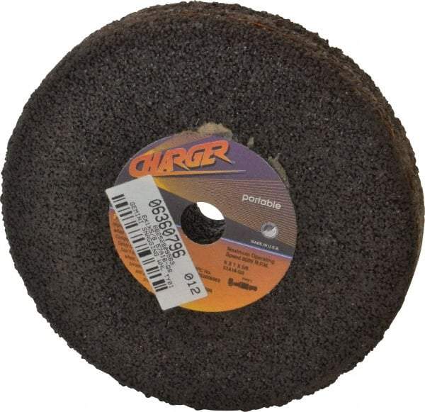 Norton - 6" Diam x 5/8" Hole x 1" Thick, Q Hardness, 16 Grit Surface Grinding Wheel - Aluminum Oxide, Type 1, Very Coarse Grade, 8,000 Max RPM, No Recess - Eagle Tool & Supply