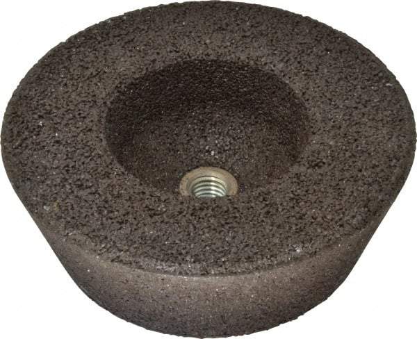 Norton - 6" Diam, 2" Overall Thickness, 16 Grit, Type 11 Tool & Cutter Grinding Wheel - Very Coarse Grade, Zirconia Alumina/Silicon Carbide Blend, Q Hardness, 6,000 RPM - Eagle Tool & Supply