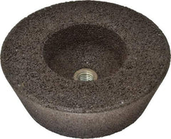 Norton - 6" Diam, 2" Overall Thickness, 16 Grit, Type 11 Tool & Cutter Grinding Wheel - Very Coarse Grade, Zirconia Alumina/Silicon Carbide Blend, Q Hardness, 6,000 RPM - Eagle Tool & Supply