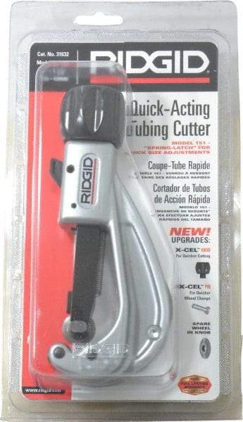 Ridgid - 1/4" to 1-5/8" Pipe Capacity, Tube Cutter - Cuts Metal - Eagle Tool & Supply