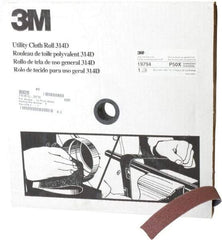3M - 1" x 50 Yd 50 Grit Aluminum Oxide Cloth Roll - Coarse Grade, X Weighted Backing - Eagle Tool & Supply