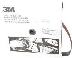 3M - 1-1/2" x 50 Yd 50 Grit Aluminum Oxide Cloth Roll - Coarse Grade, X Weighted Backing - Eagle Tool & Supply
