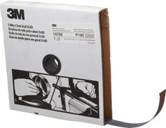 3M - 1" x 50 Yd 180 Grit Aluminum Oxide Cloth Roll - Very Fine Grade, J Weighted Backing - Eagle Tool & Supply